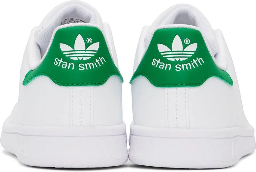 Adidas Kids White & Green Stan Smith Big Kids Sneakers