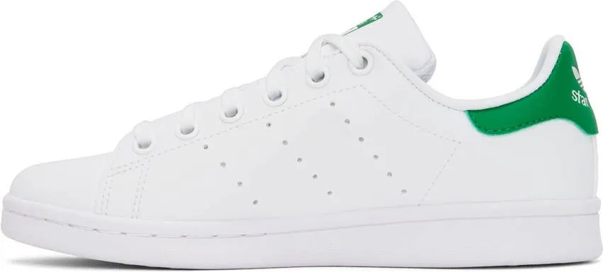 Adidas Kids White & Green Stan Smith Big Kids Sneakers