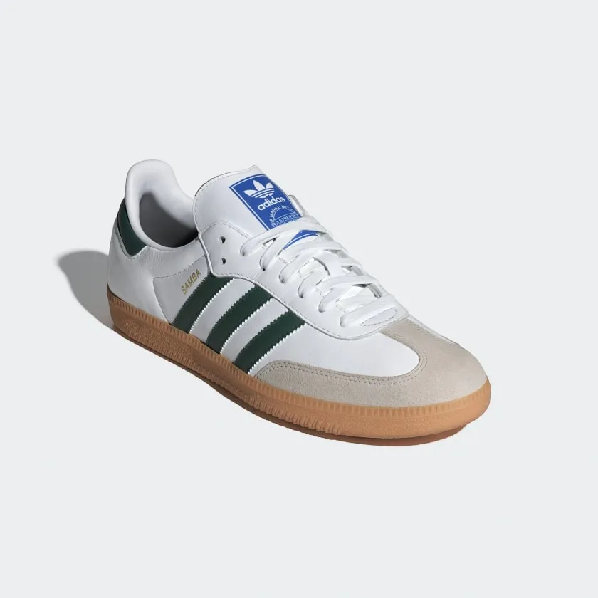 Adidas Men's Samba OG Cloud White / Collegiate Green / Gum