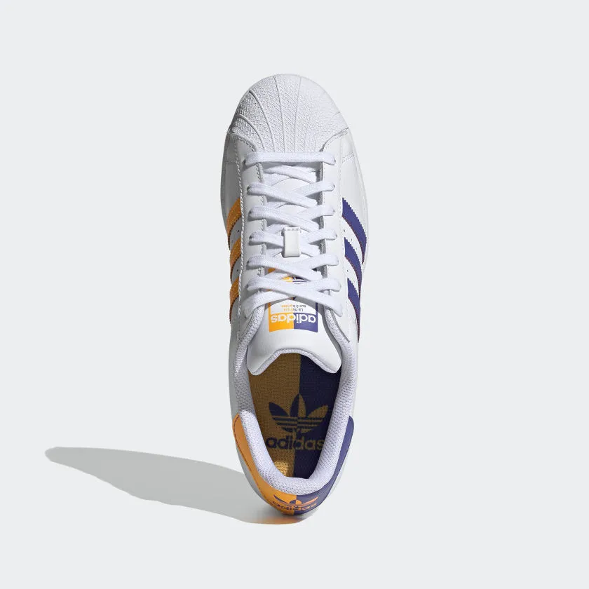 Adidas Original SUPERSTAR Men’s - WHITE /PURPLE /YELLOW