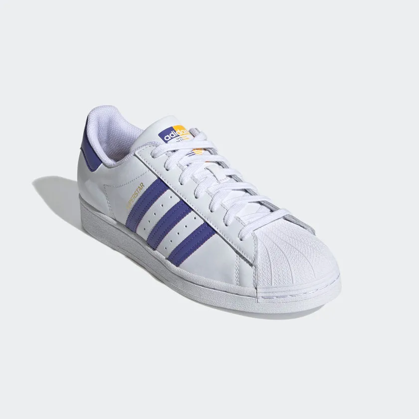 Adidas Original SUPERSTAR Men’s - WHITE /PURPLE /YELLOW