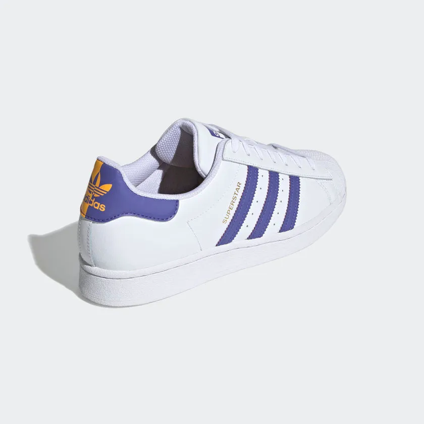 Adidas Original SUPERSTAR Men’s - WHITE /PURPLE /YELLOW