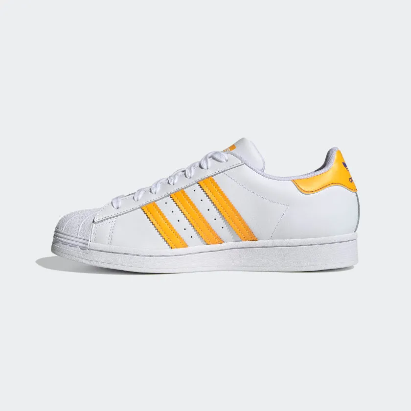 Adidas Original SUPERSTAR Men’s - WHITE /PURPLE /YELLOW