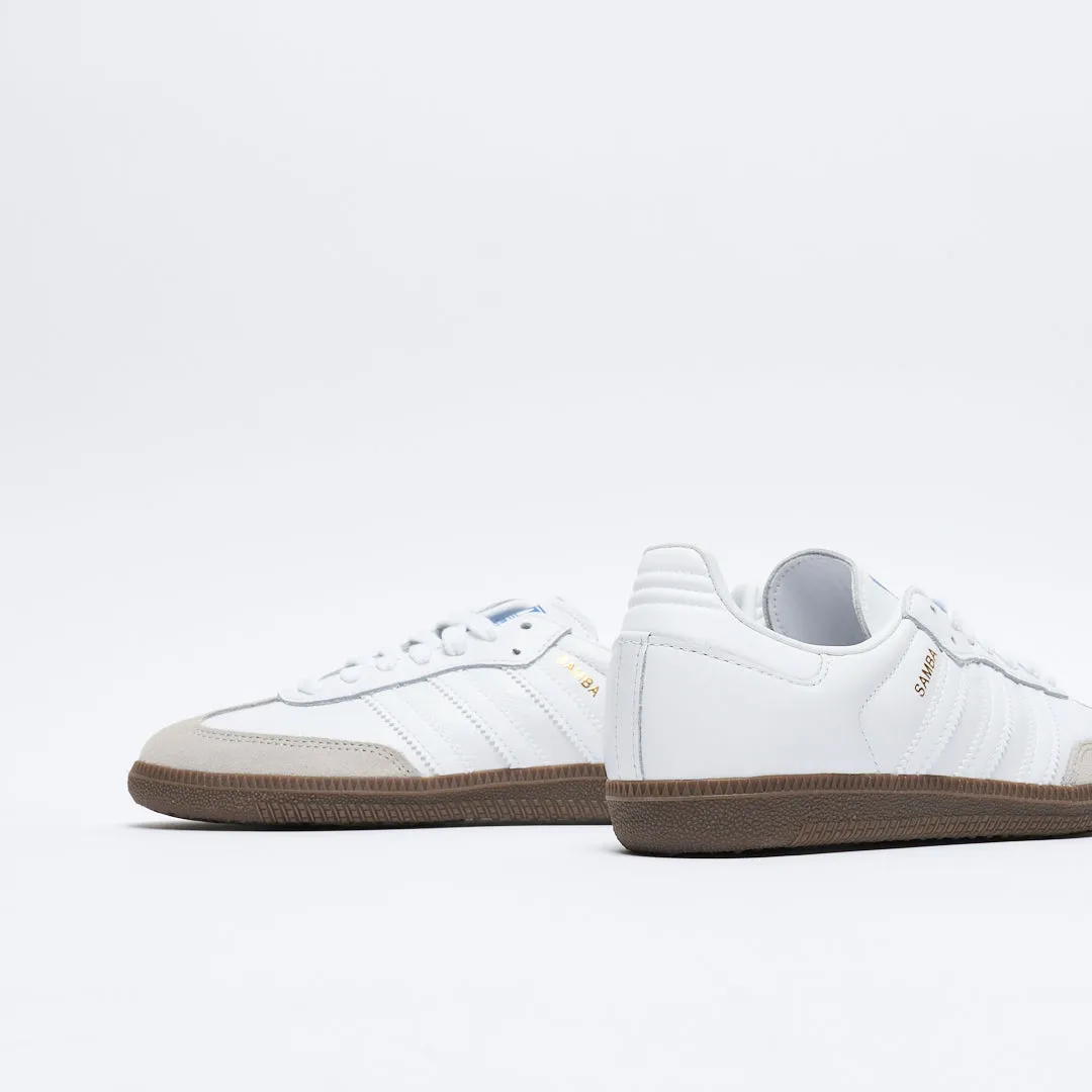 Adidas Originals - Samba OG (Cloud White/Cloud White/Gum)