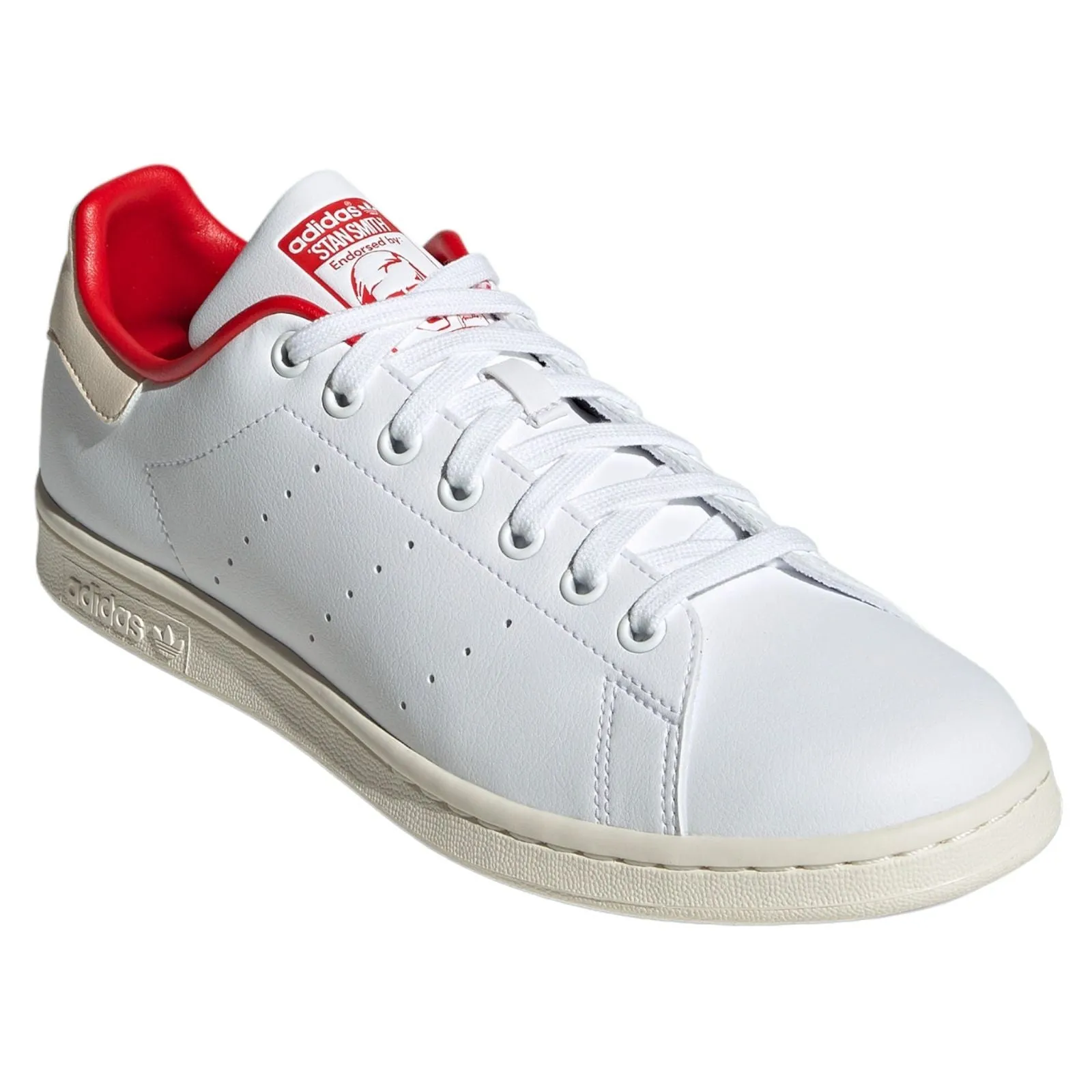 adidas Originals Stan Smith Candy Cane Christmas Shoes - White Red