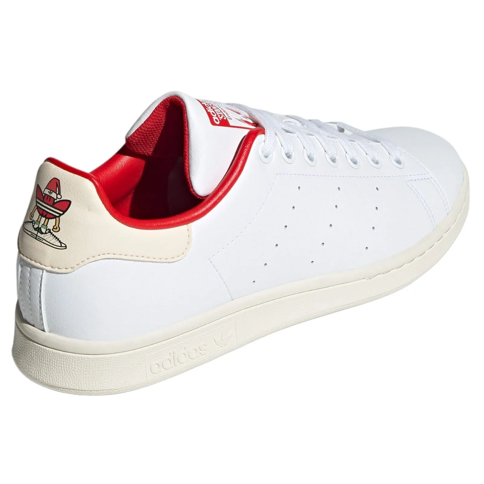 adidas Originals Stan Smith Candy Cane Christmas Shoes - White Red