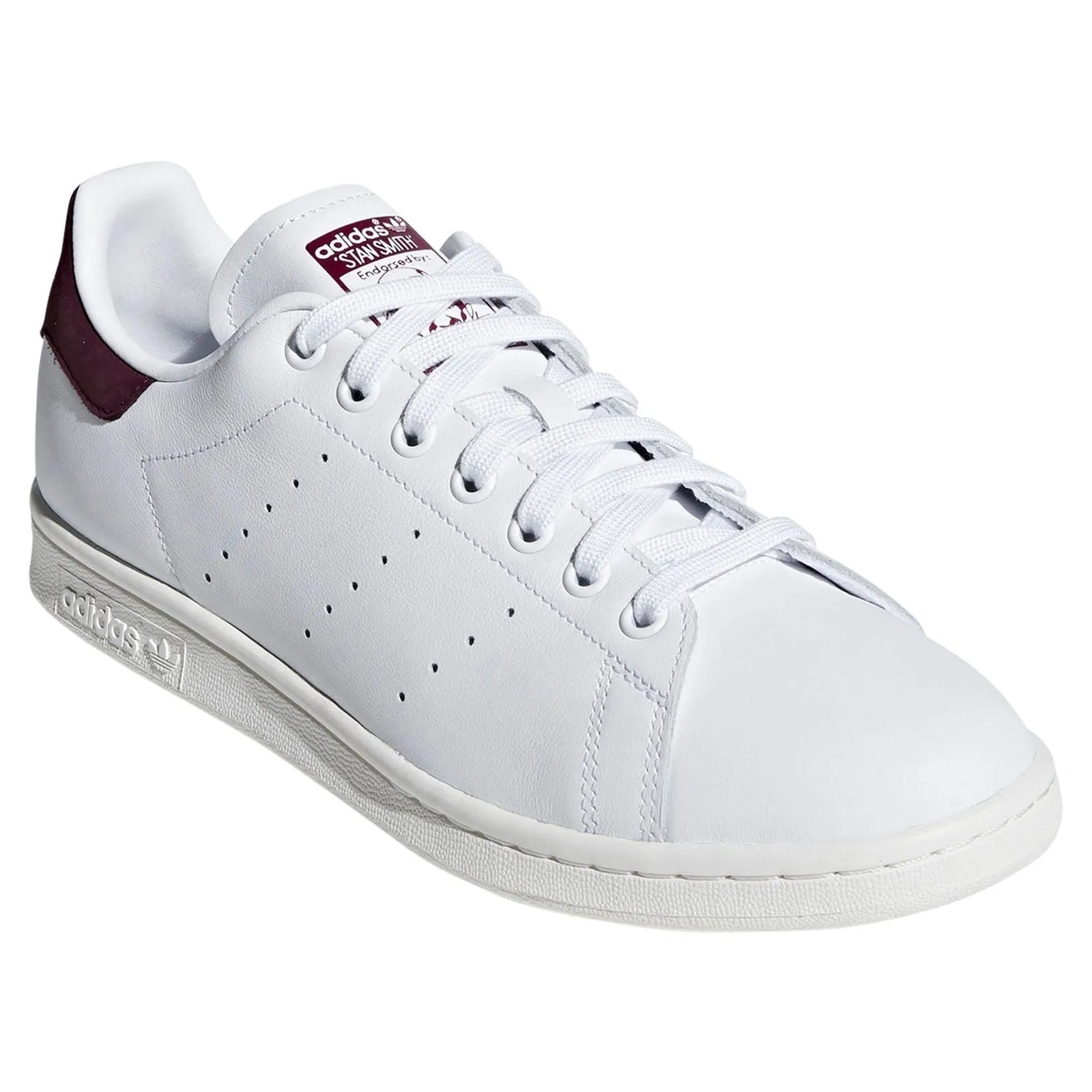 adidas Originals Stan Smith Shoes - White/Maroon