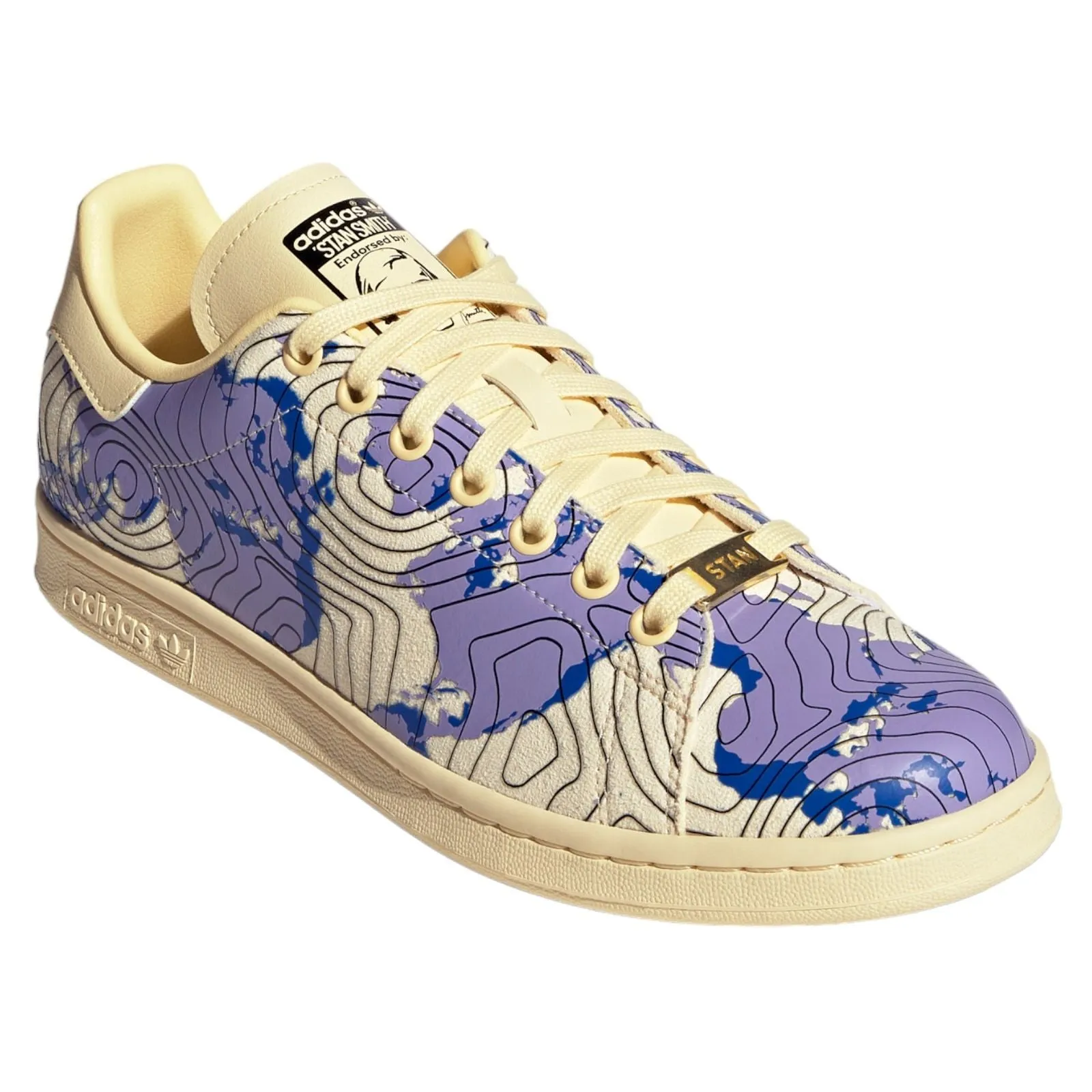 adidas Originals Stan Smith Weatherman Shoes - Cream / Purple