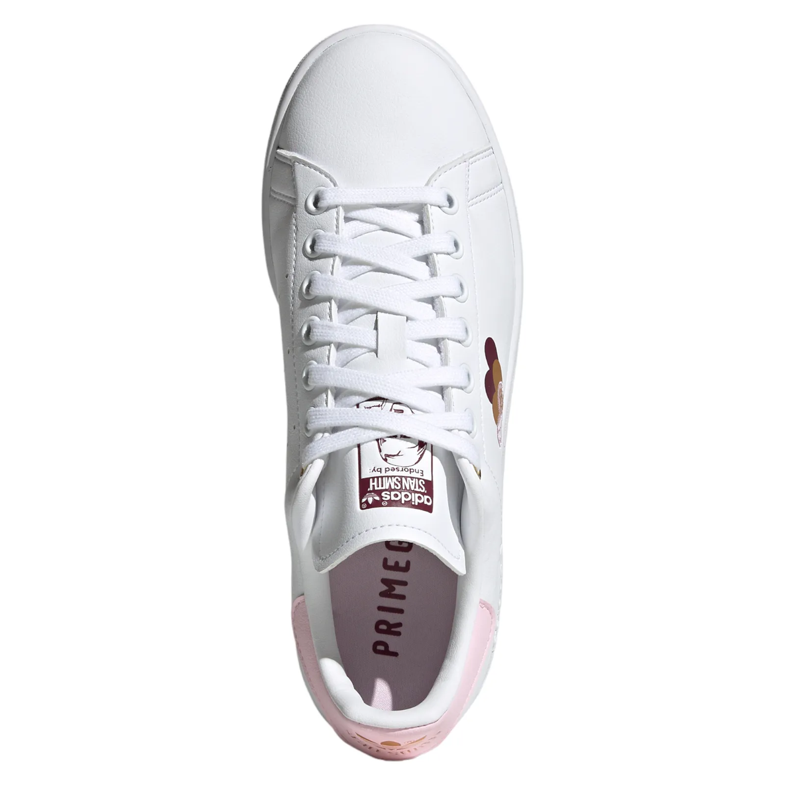 adidas Originals Womens Stan Smith Hearts Shoes - Cloud White / Clear Pink