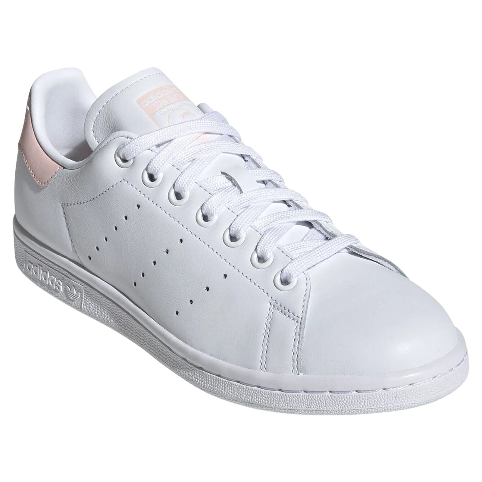 adidas Originals Womens Stan Smith Shoes - Cloud White / Icey Pink