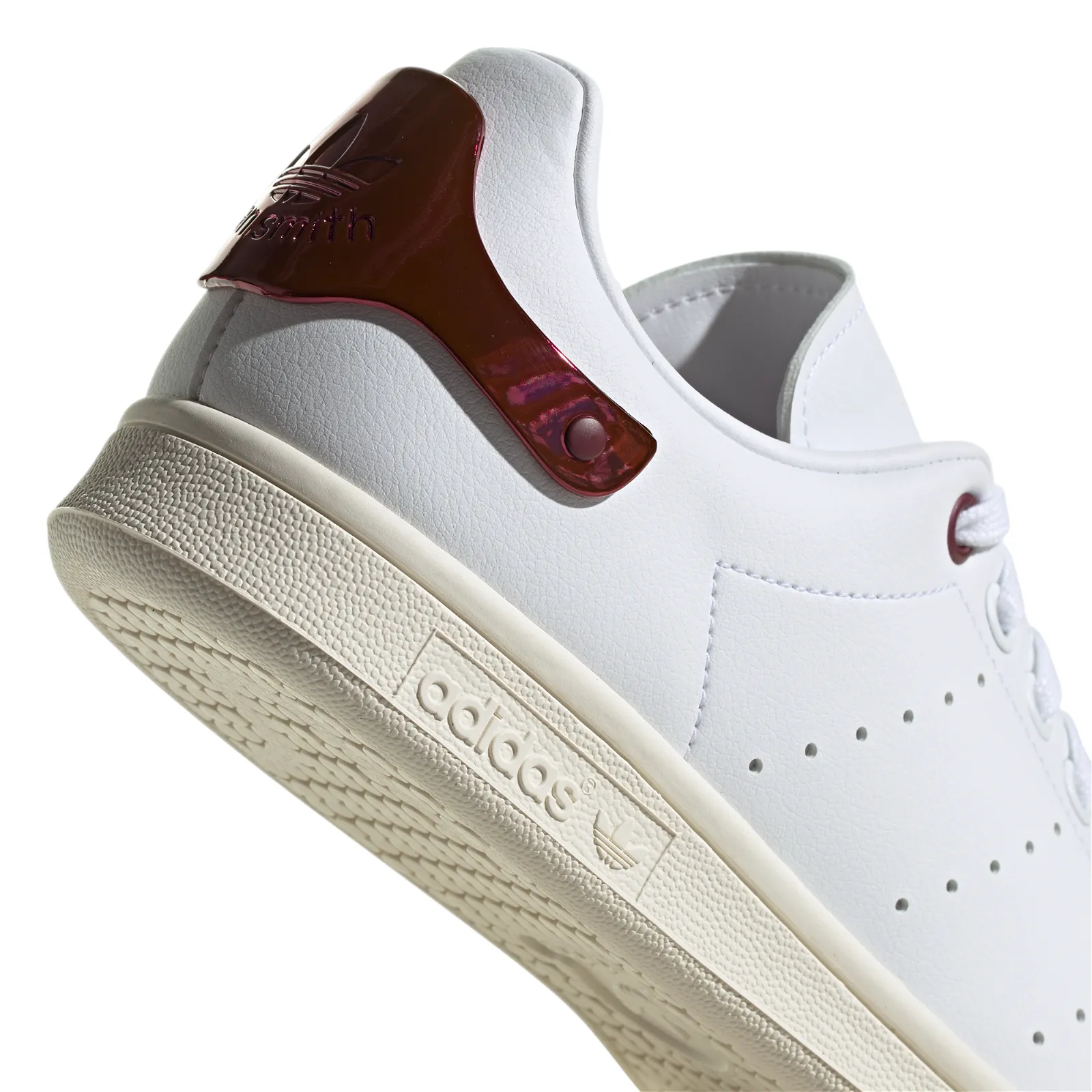 adidas Originals Womens Stan Smith Shoes TPU Heel - White / Red