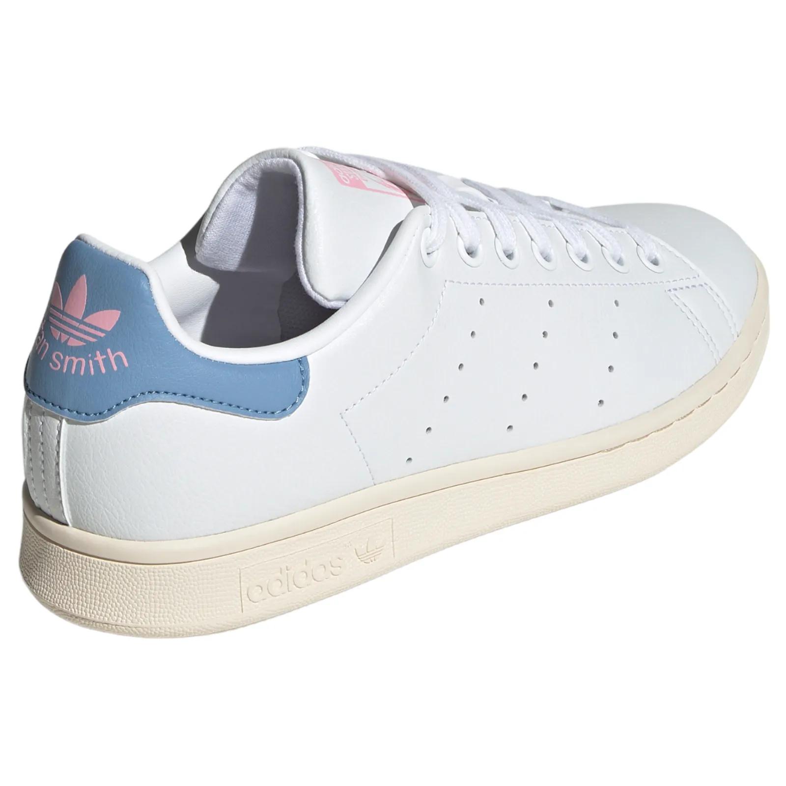 adidas Originals Womens Stan Smith Shoes - White / Ambient Sky / True Pink