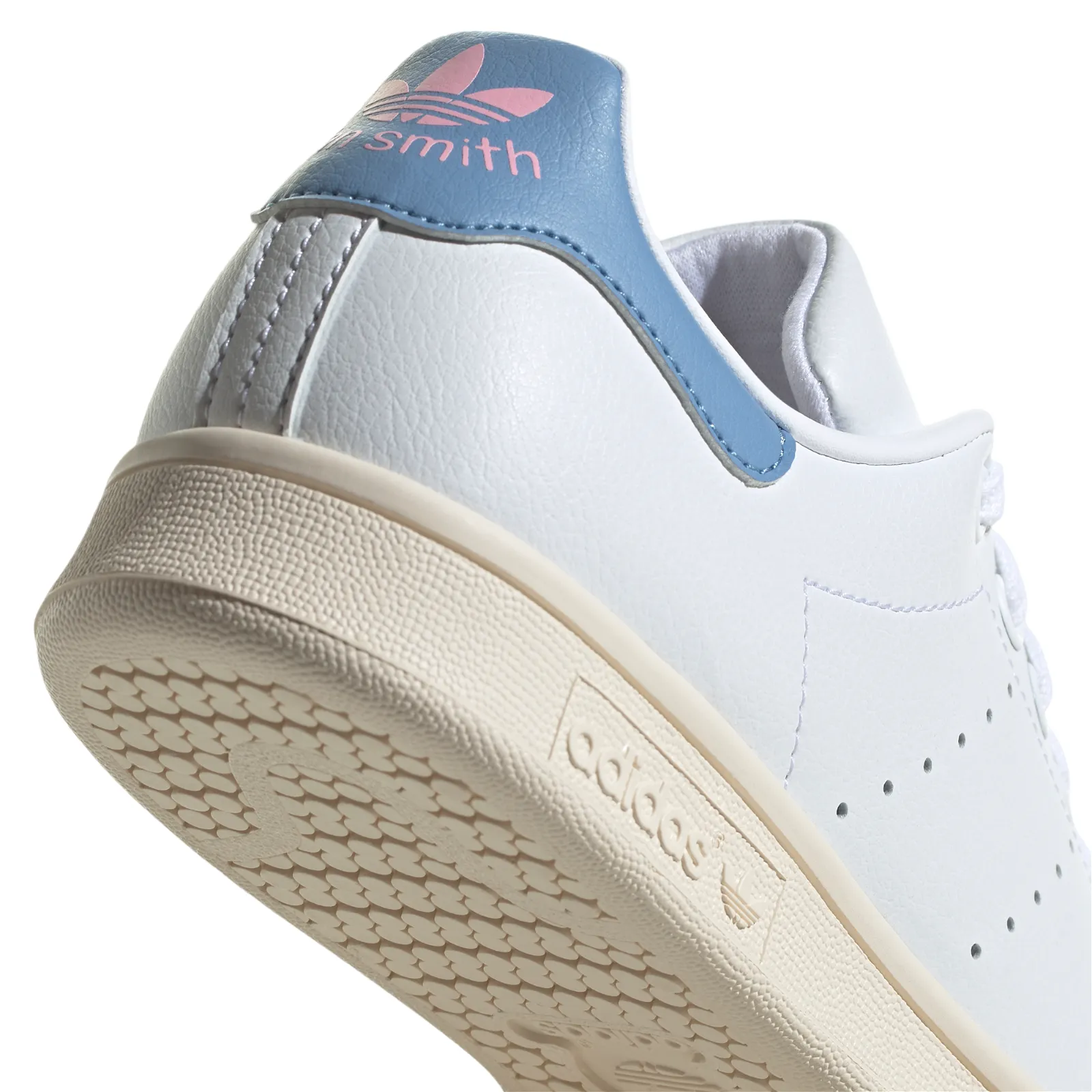 adidas Originals Womens Stan Smith Shoes - White / Ambient Sky / True Pink