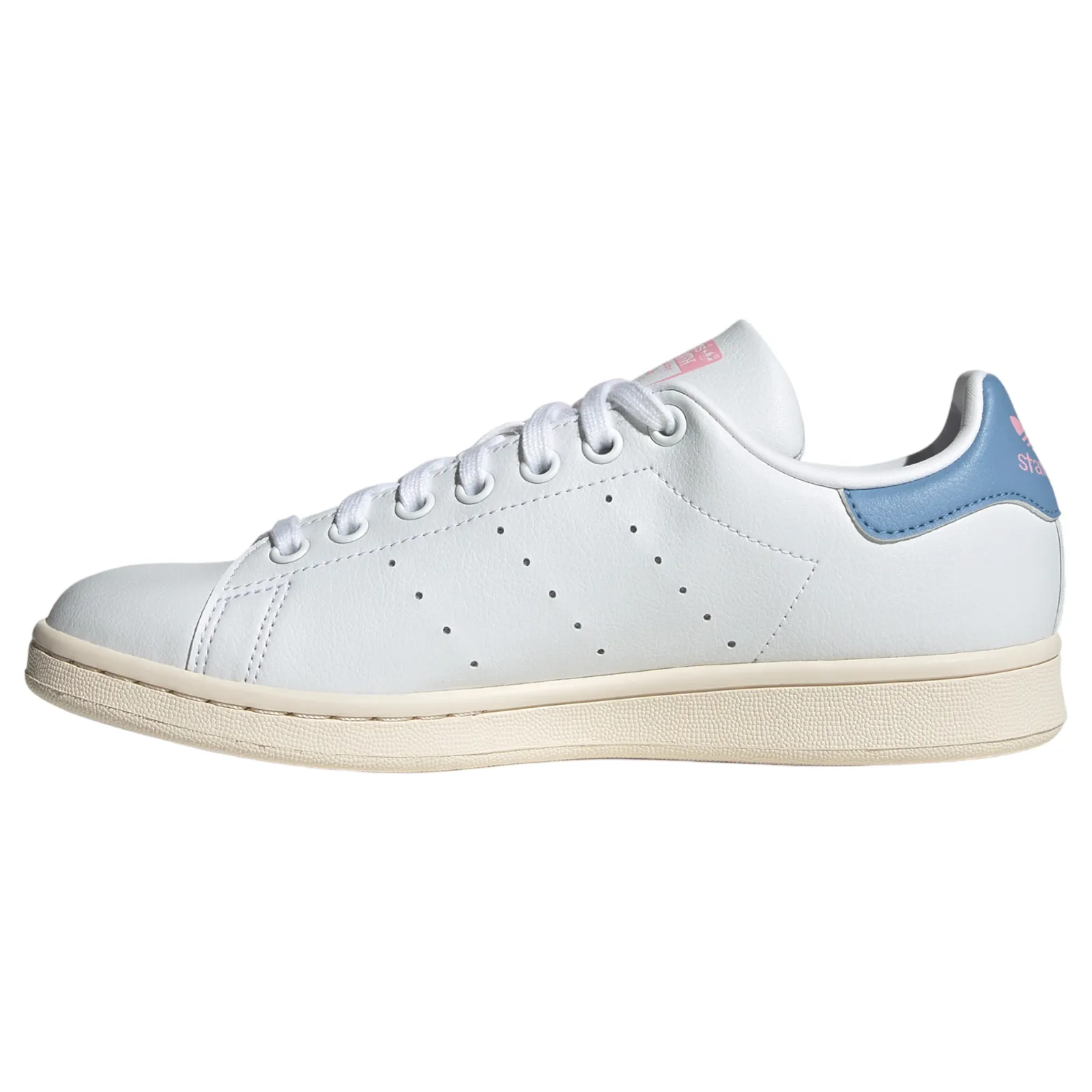 adidas Originals Womens Stan Smith Shoes - White / Ambient Sky / True Pink