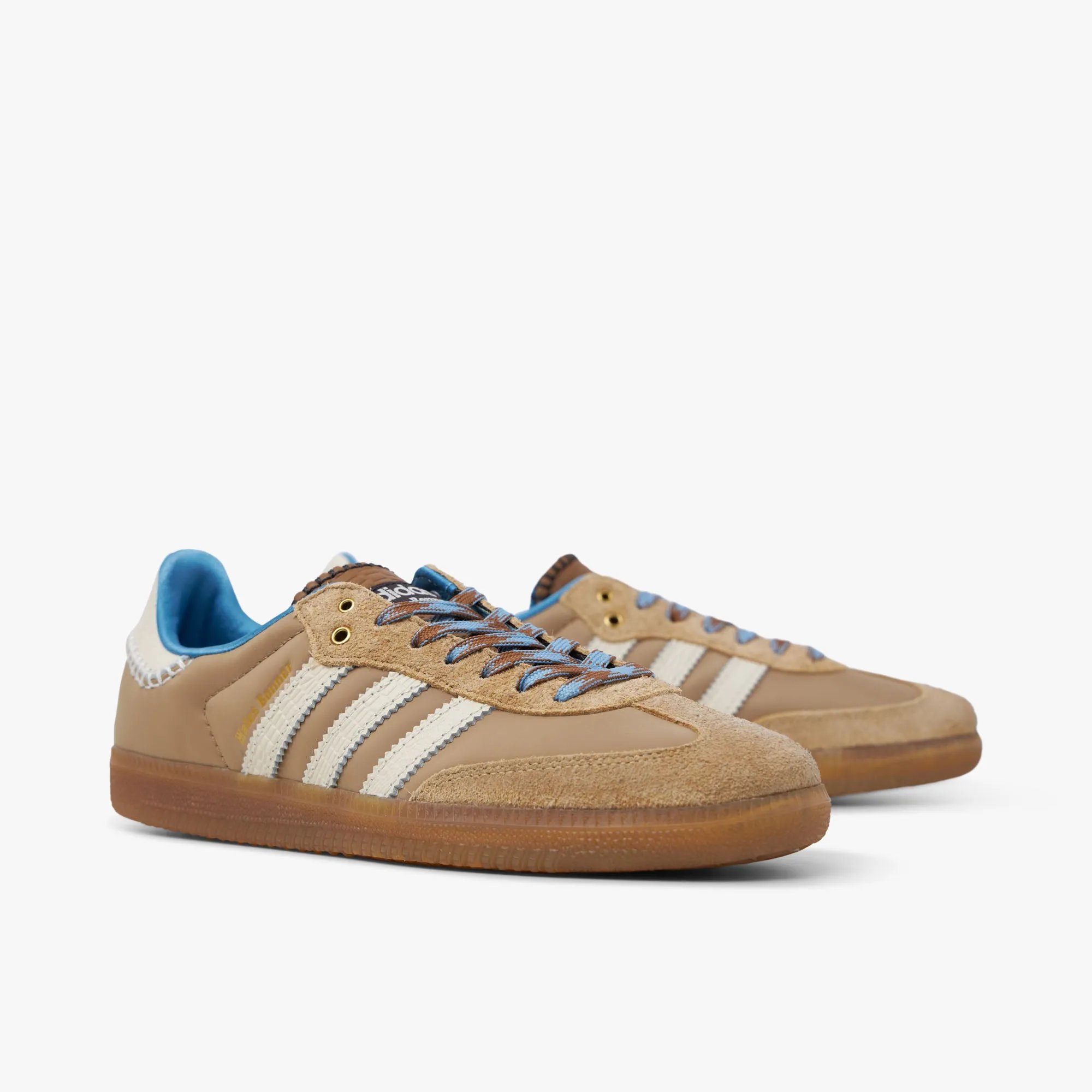 adidas Originals x Wales Bonner Nylon Samba Desert White / Wonder White - Ash Blue