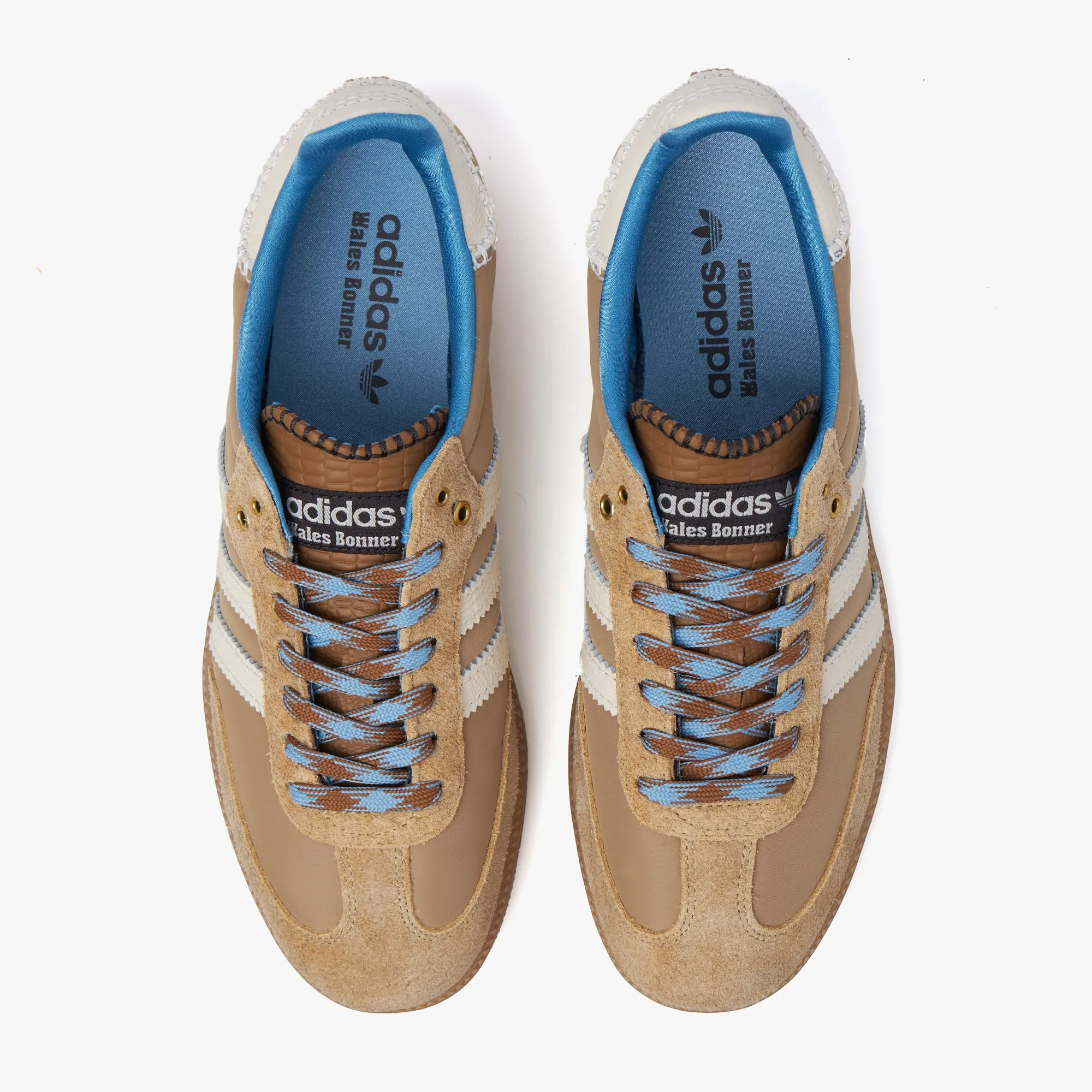 adidas Originals x Wales Bonner Nylon Samba Desert White / Wonder White - Ash Blue