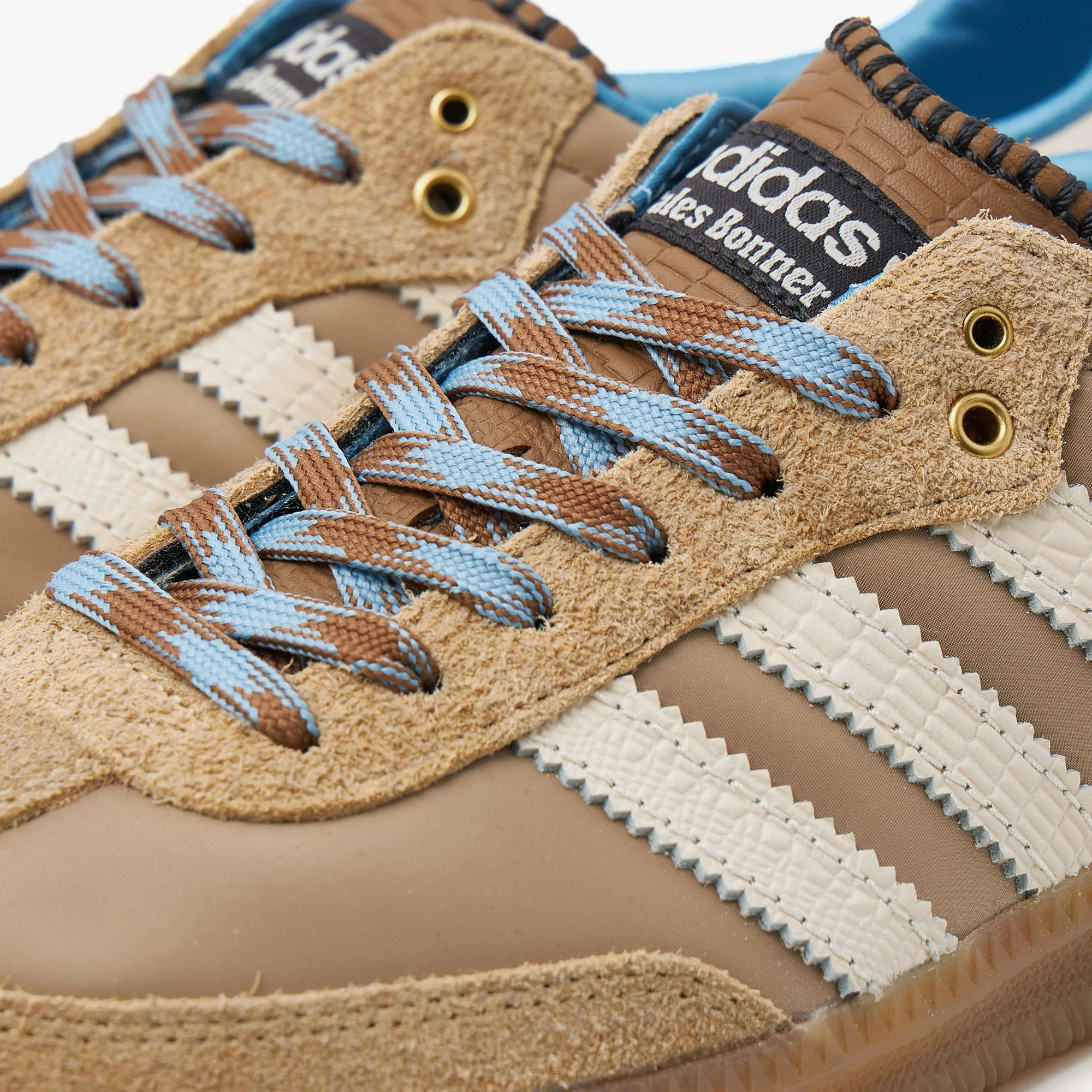 adidas Originals x Wales Bonner Nylon Samba Desert White / Wonder White - Ash Blue