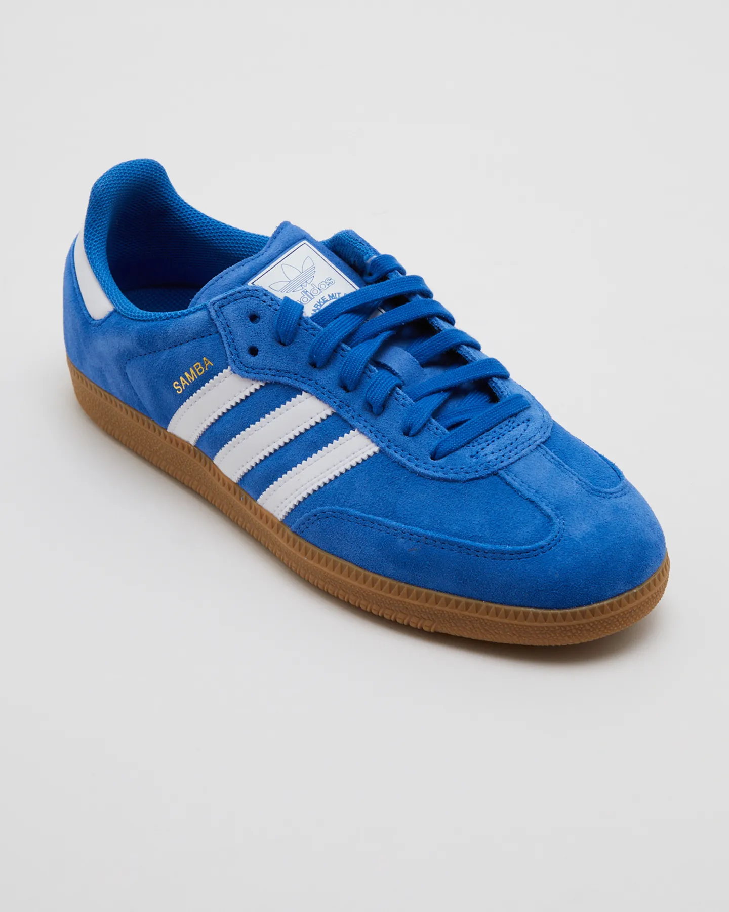 Adidas Samba Adv Shoe - Blue Bird/Cloud White/Gold Metallic | SurfStitch