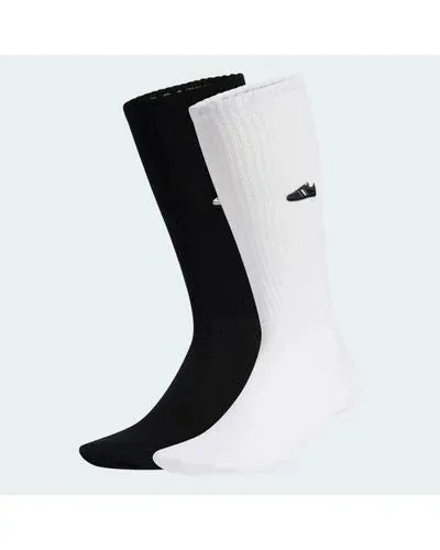 Adidas Samba Crew Socks 2 Pair - White / Black