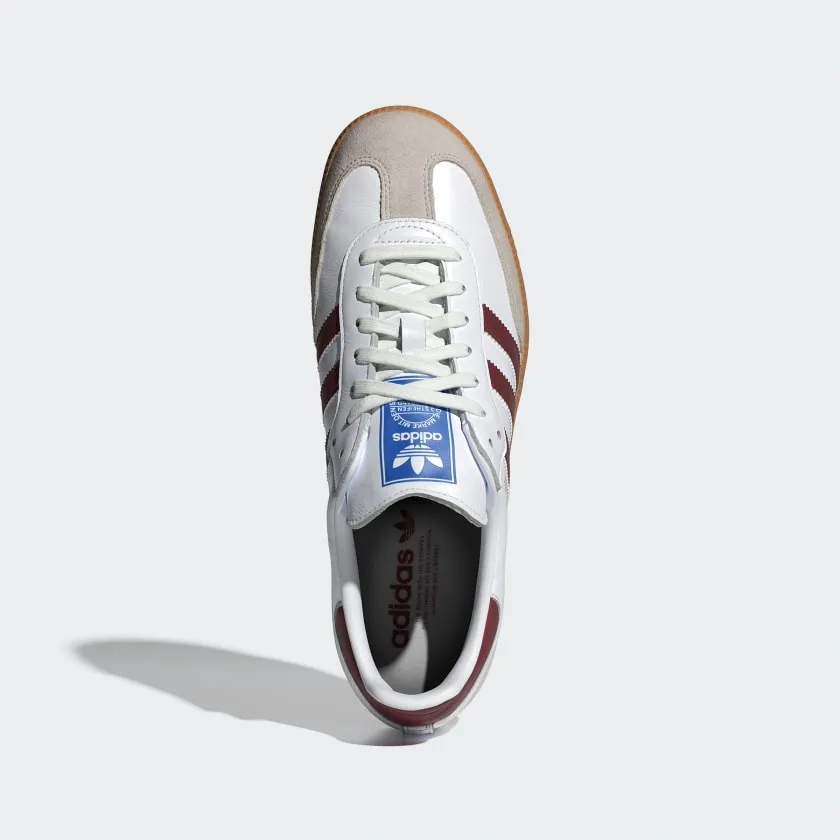 adidas Samba OG Cloud White / Collegiate Burgundy / Gum