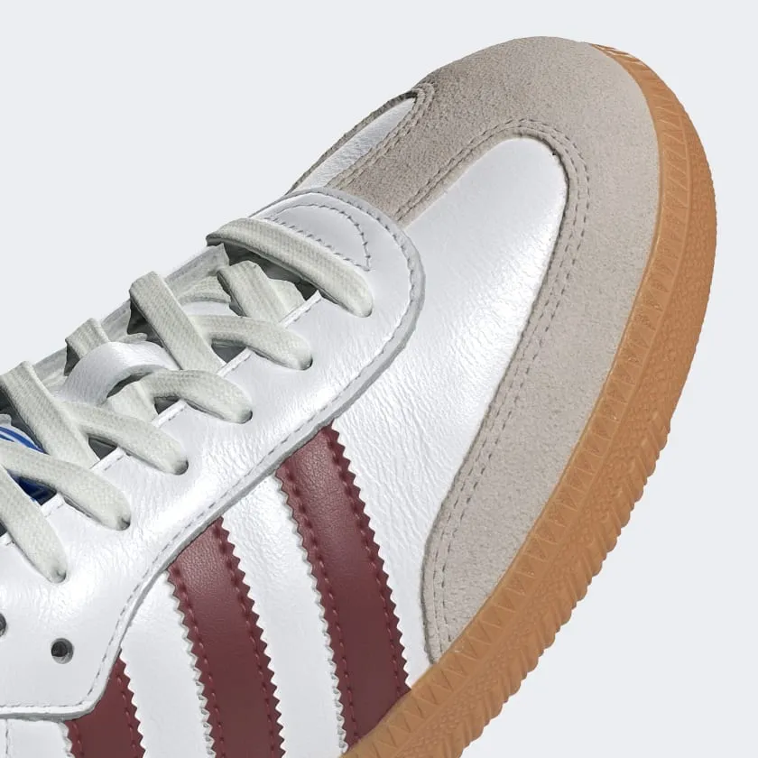 adidas Samba OG Cloud White / Collegiate Burgundy / Gum