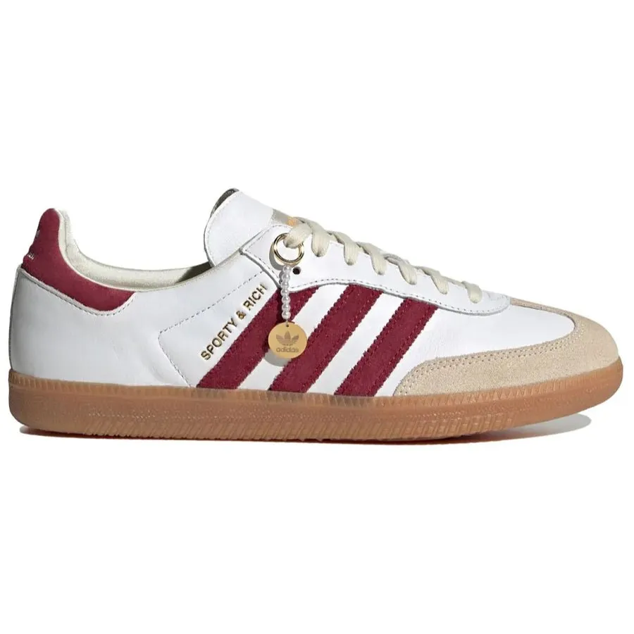 Adidas Samba Sporty & Rich White Collegiate Burgundy