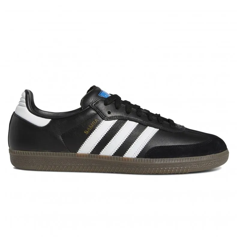 adidas Skateboarding Samba ADV (Core Black/Cloud White/Gold Metallic)