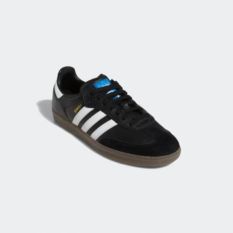 adidas Skateboarding Samba ADV (Core Black/Cloud White/Gold Metallic)