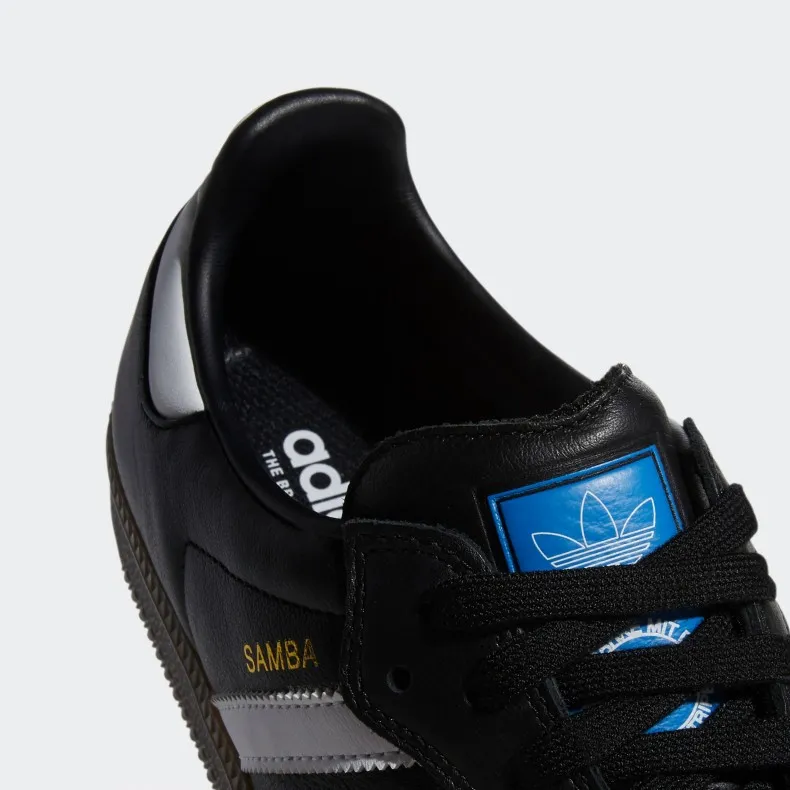 adidas Skateboarding Samba ADV (Core Black/Cloud White/Gold Metallic)