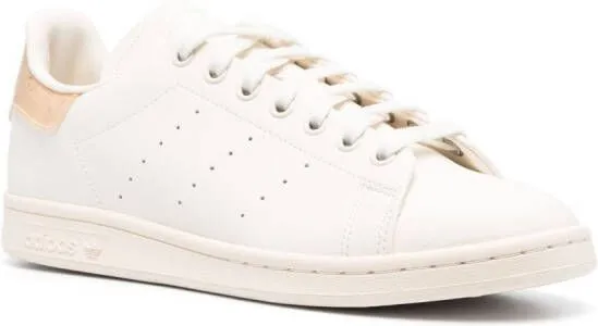 Adidas Stan Smith Lux perforated-logo sneakers Neutrals