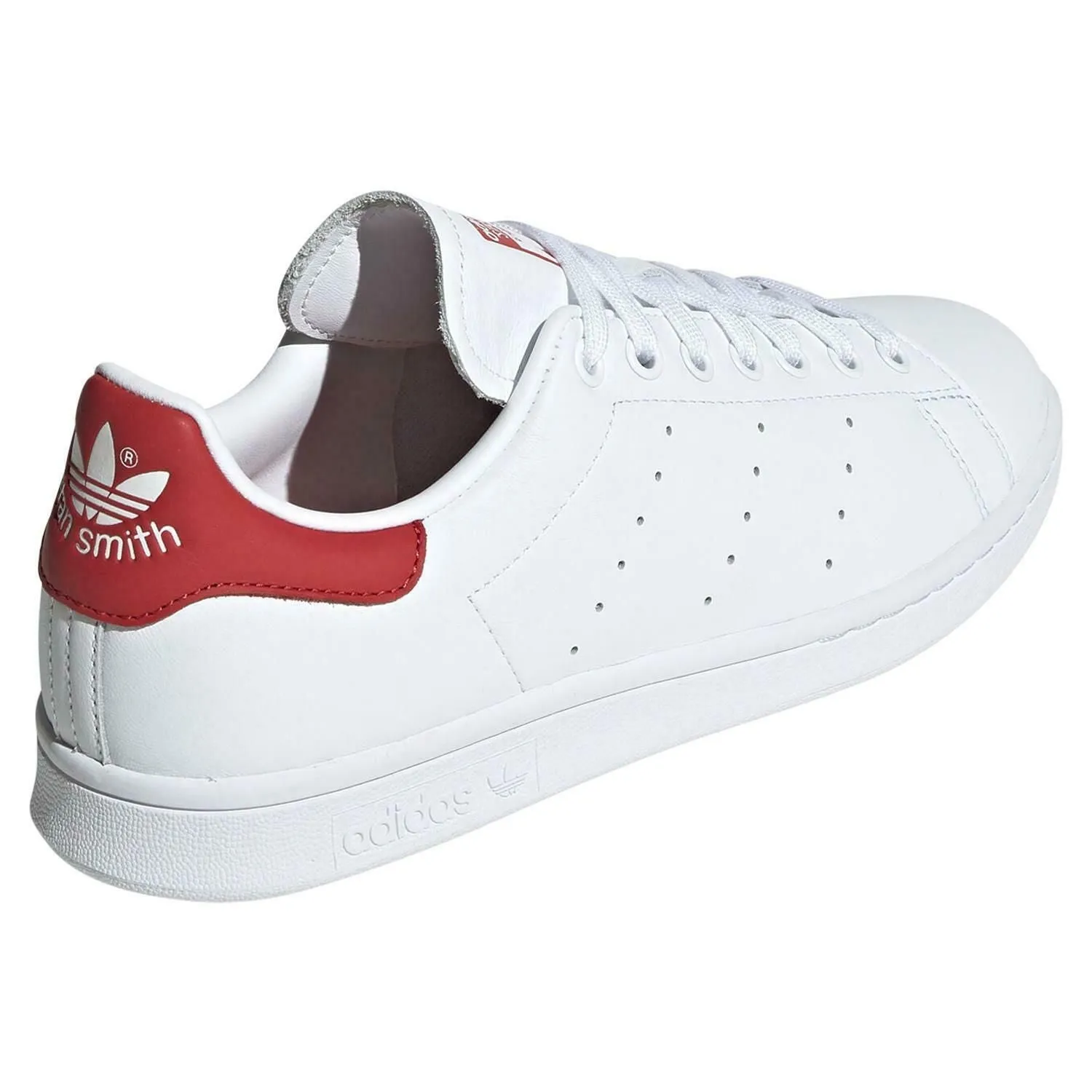 adidas Stan Smith Shoes - White & Lush Red