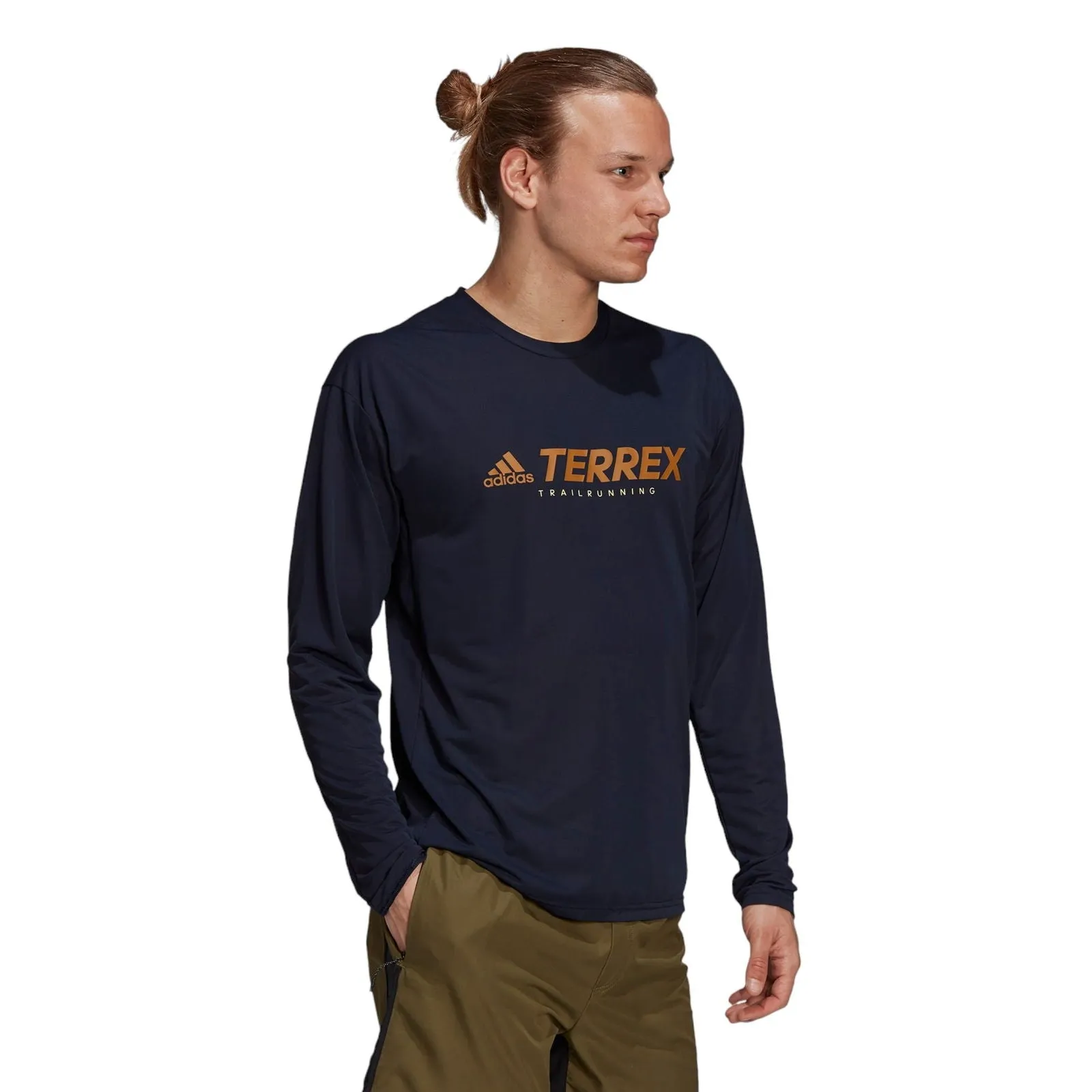 adidas Terrex Primeblue TX Trail Long Sleeve T Shirt - Navy