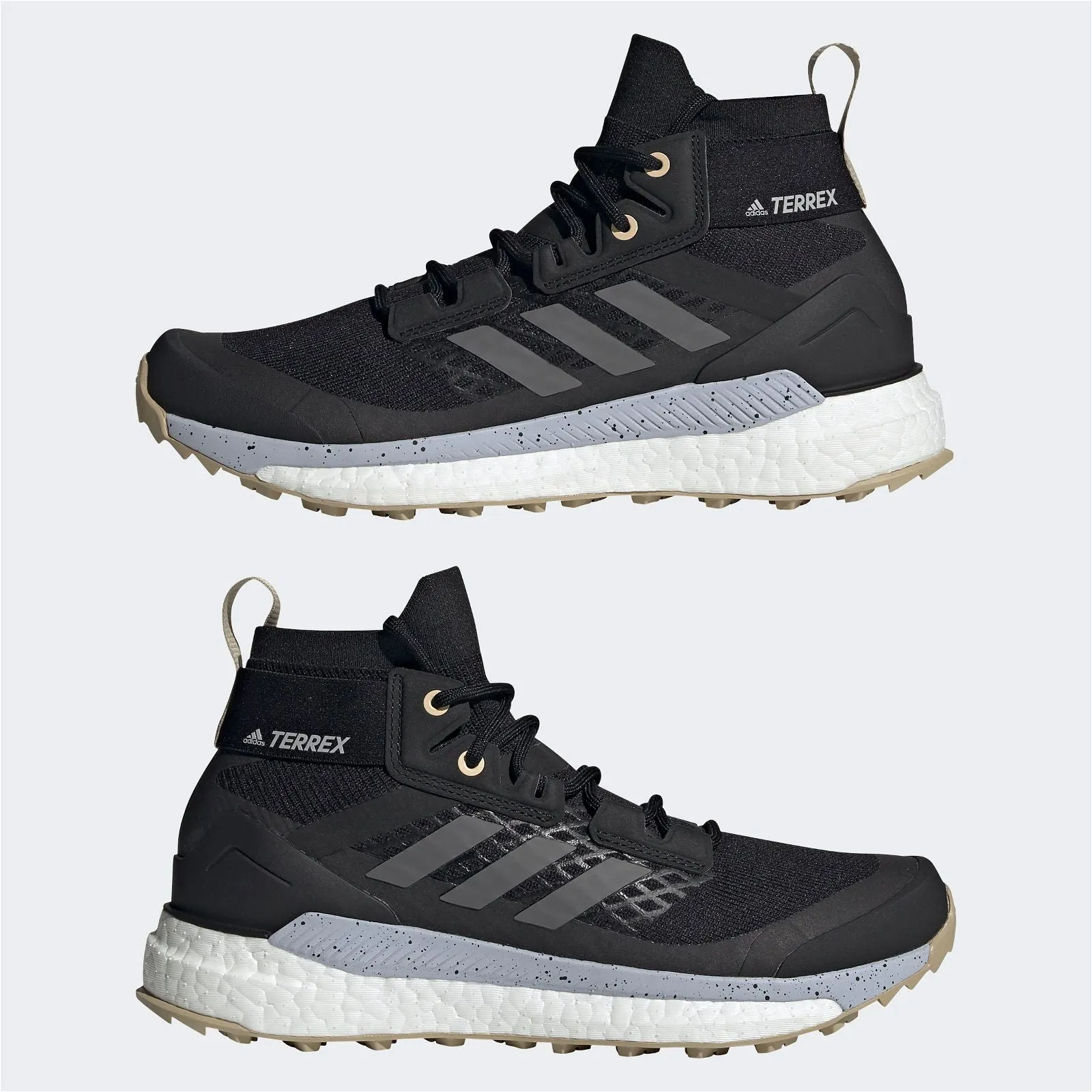 adidas Womens Terrex Free Hiker Primeblue Shoes - Core Black / Grey Four