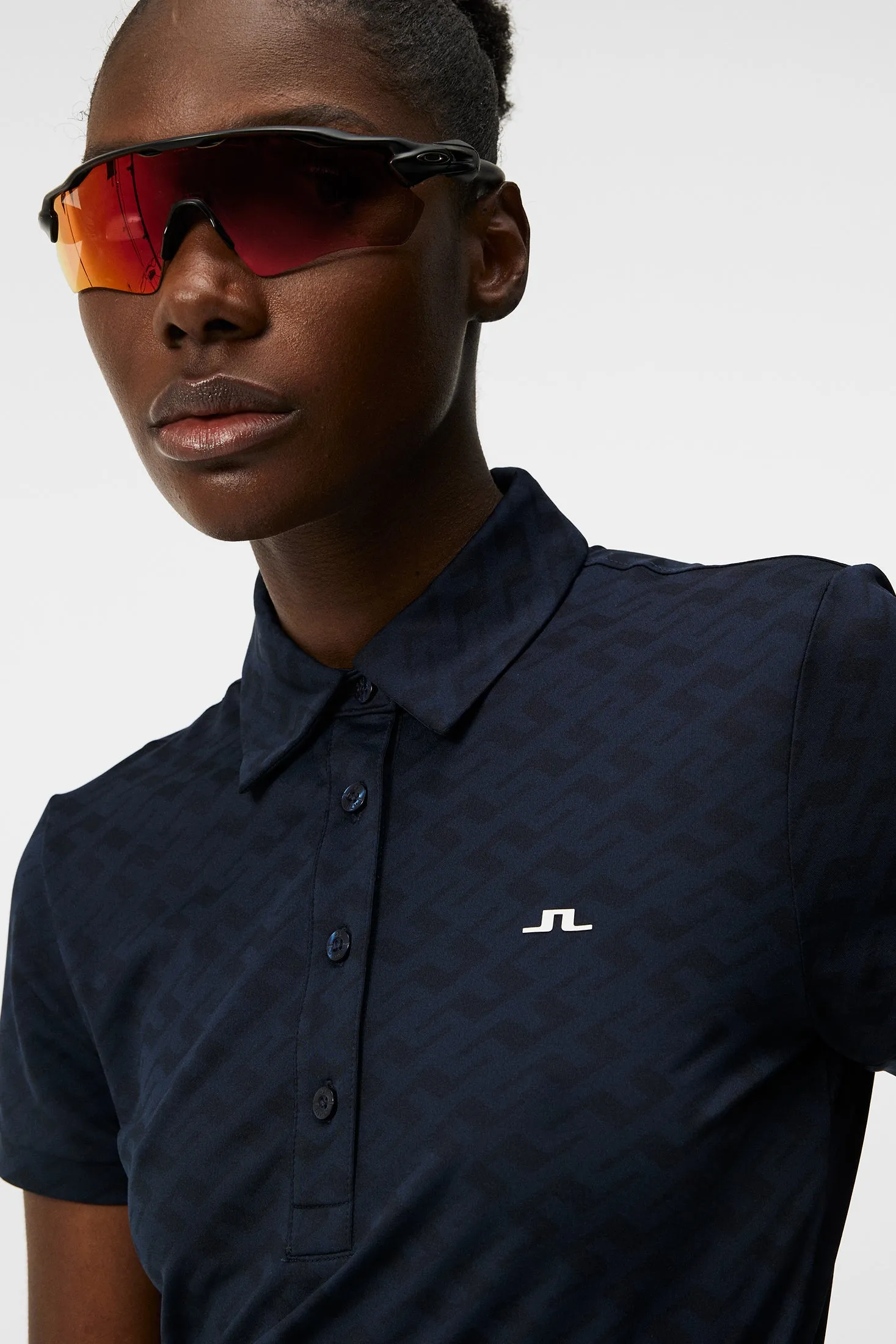 Alaya Jacquard Polo / JL Navy