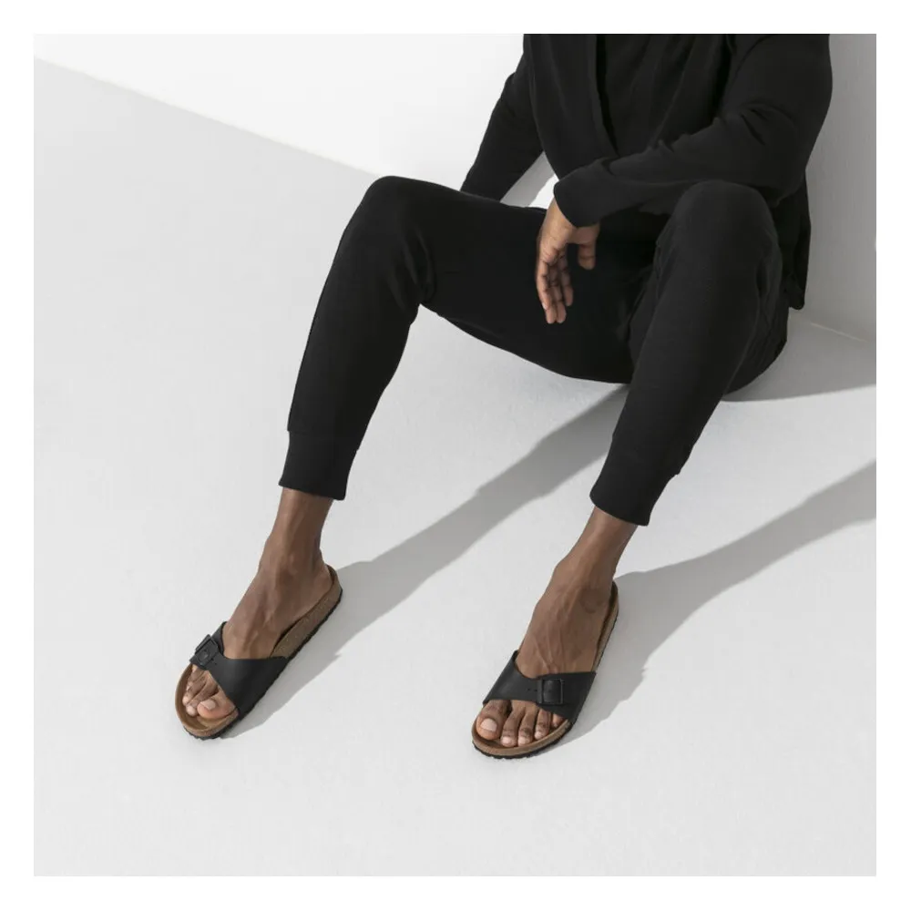 Birkenstock Madrid Black Birko-Flor Sandals (Narrow)