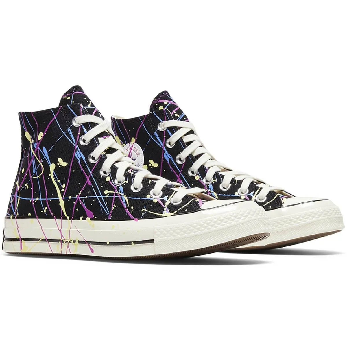 CHUCK 70 HI (Archive Paint Splatter) Black/Hyper Magenta