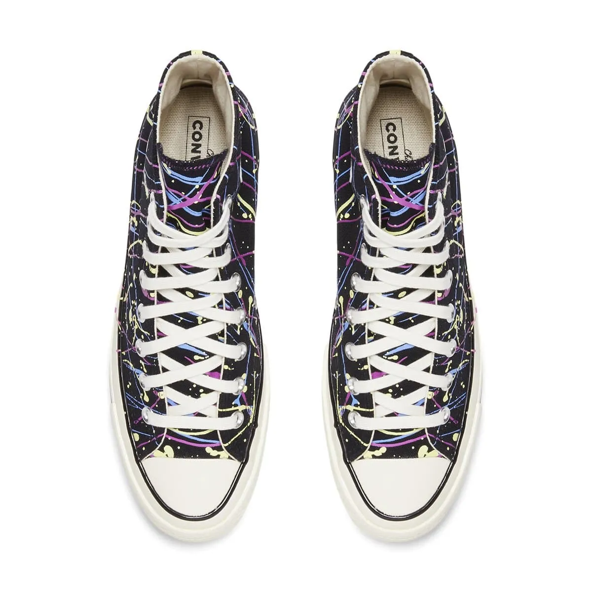 CHUCK 70 HI (Archive Paint Splatter) Black/Hyper Magenta