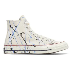 CHUCK 70 HI (Archive Paint Splatter) Egret/Digital Blue/Egret