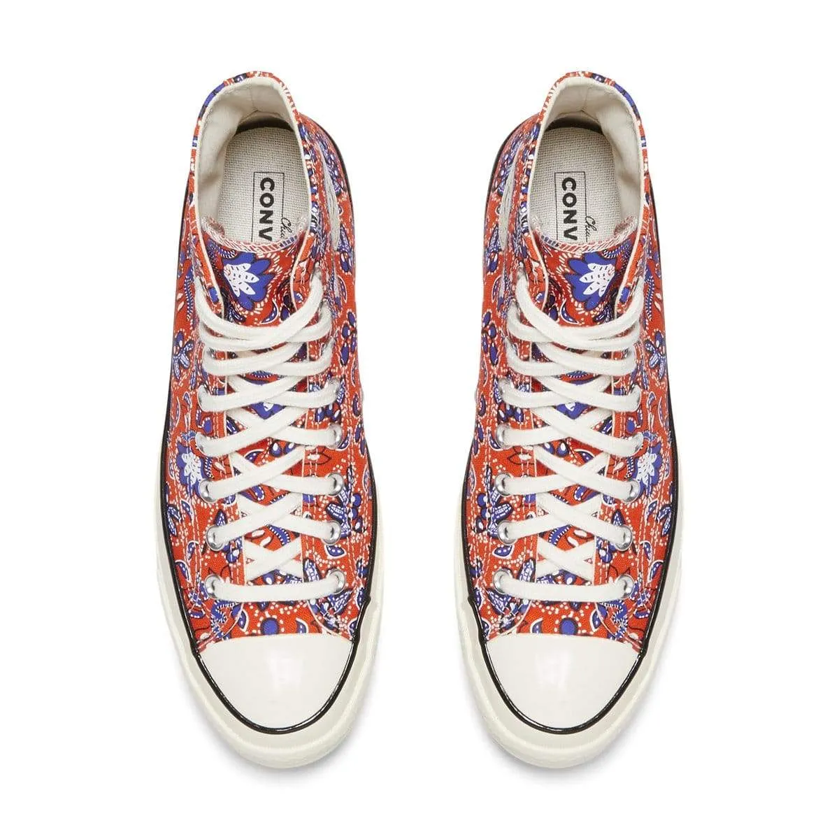 CHUCK 70 HI (Culture Prints) Habanero Red/Egret/Rush Blue