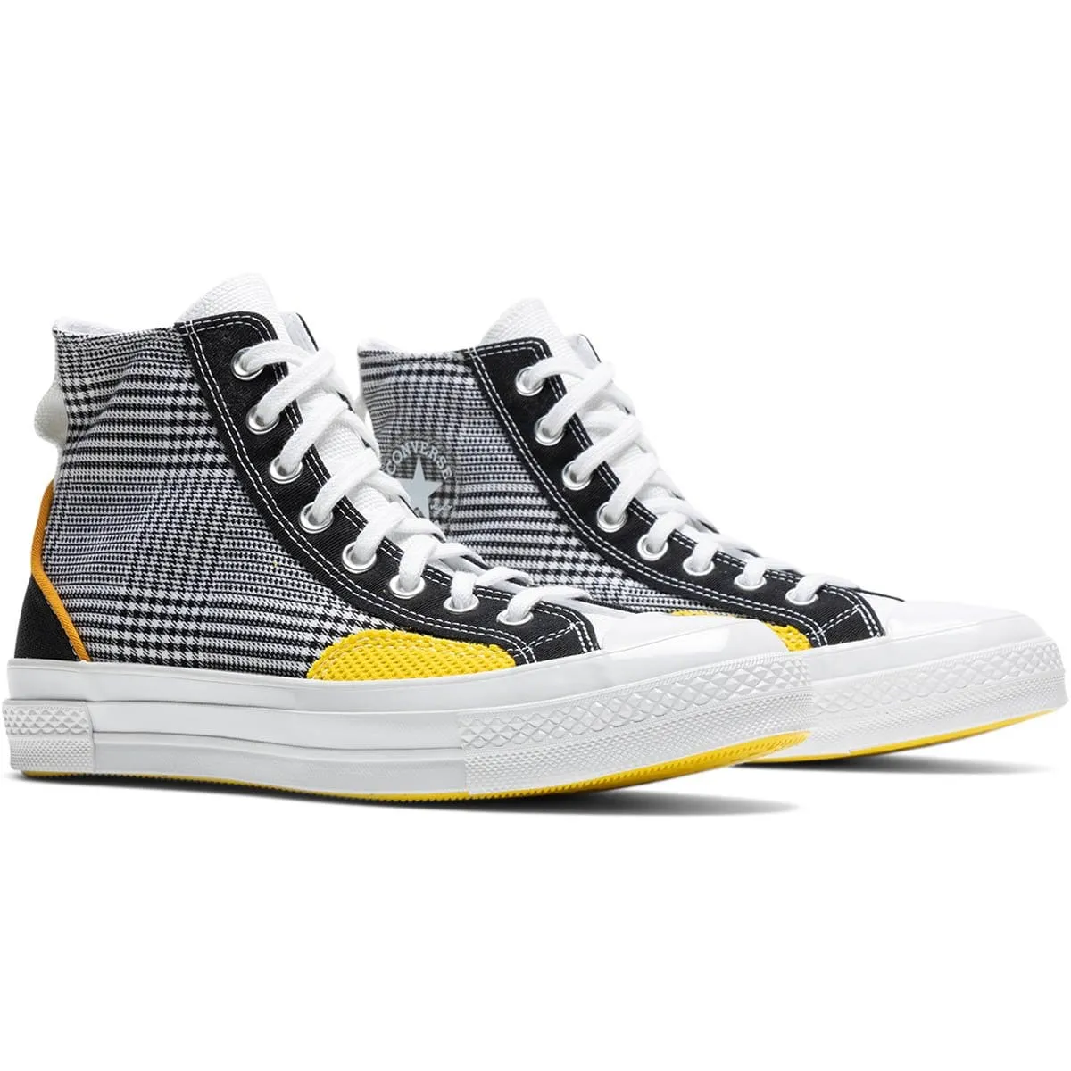 Chuck 70 HI (Hacked Fashion) Black/White/Speed Yellow