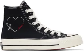 Converse Black 'Love' Chuck 70 High Sneakers