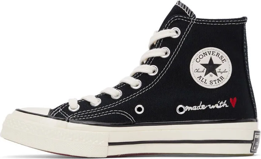 Converse Black 'Love' Chuck 70 High Sneakers