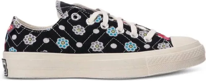 Converse Chuck 70 quilted floral-print sneakers Black