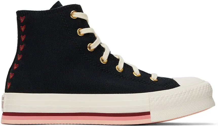 Converse Kids Black Chuck Taylor All Star Eva Lift Sneakers