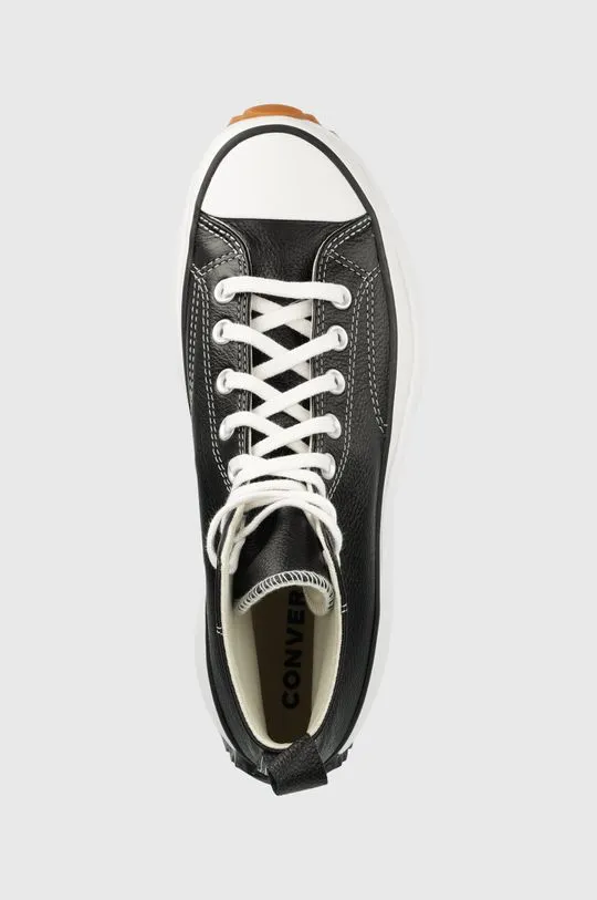 Converse leather trainers Run Star Hike Platform black color A04292C