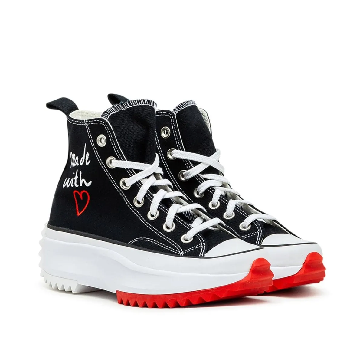 Converse Run Star Hike High (Black / White / Red)