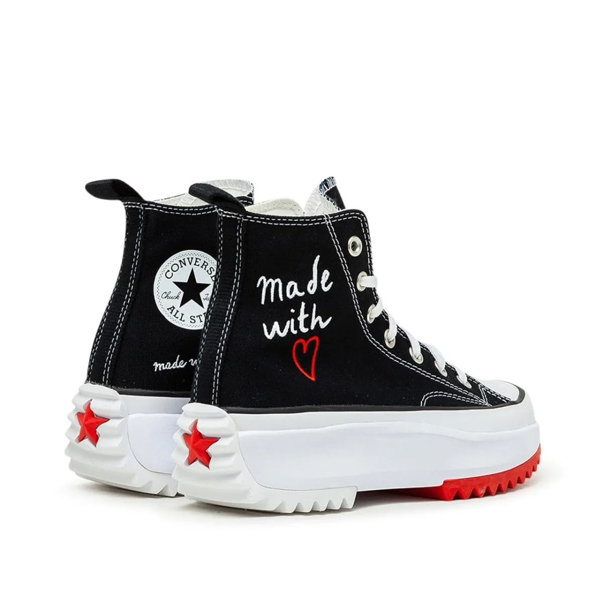 Converse Run Star Hike High (Black / White / Red)