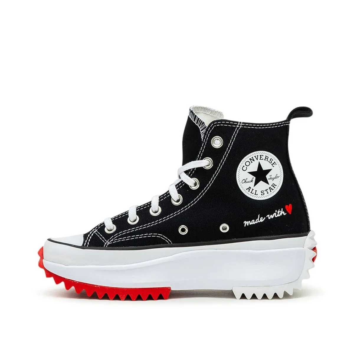 Converse Run Star Hike High (Black / White / Red)