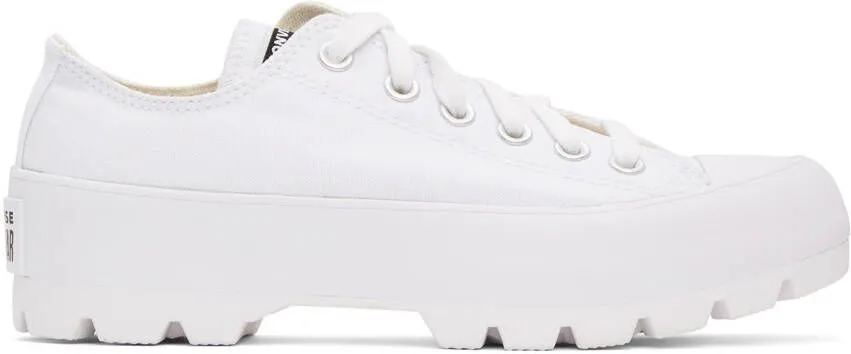 Converse White Chuck Taylor All Star Lugged OX Low Sneakers