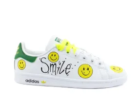 CUSTOM / ADIDAS Stan Smith Smile White Green M20605